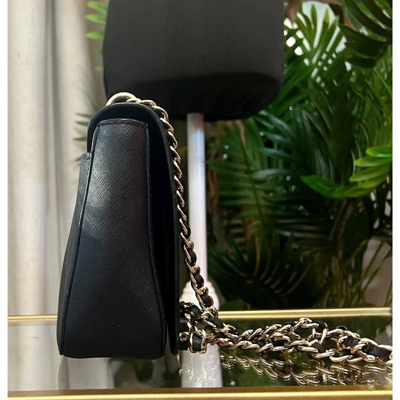 Tory Burch Black Leather Emerson Shoulder Bag/Crossbody - Picture 5 of 11